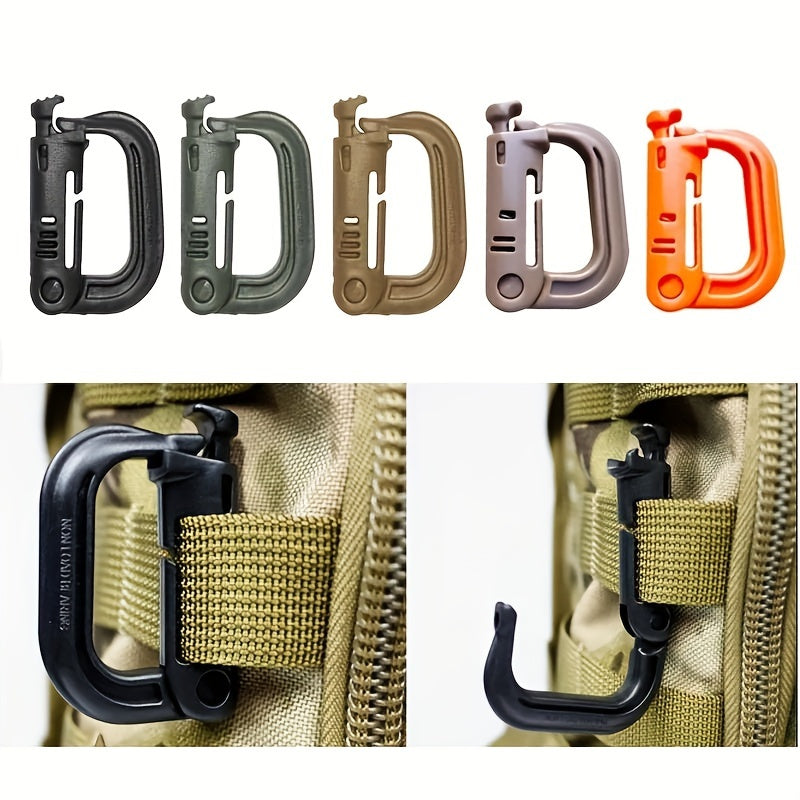 Plastic D Keychain Lock Buckle Backpack Hanging Buckle