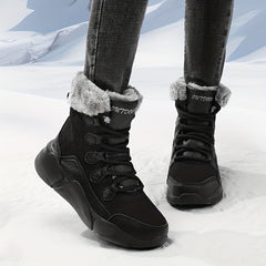 Waterproof Plush Lined Snow Boots Thermal Tactical Military High Top Boots