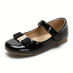 Girls Bowknot Flat Shoes Lightweight Party Dress Shoes