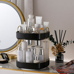 360 Rotating Makeup Organizer for Vanity Skincare Clear Make Up Storage