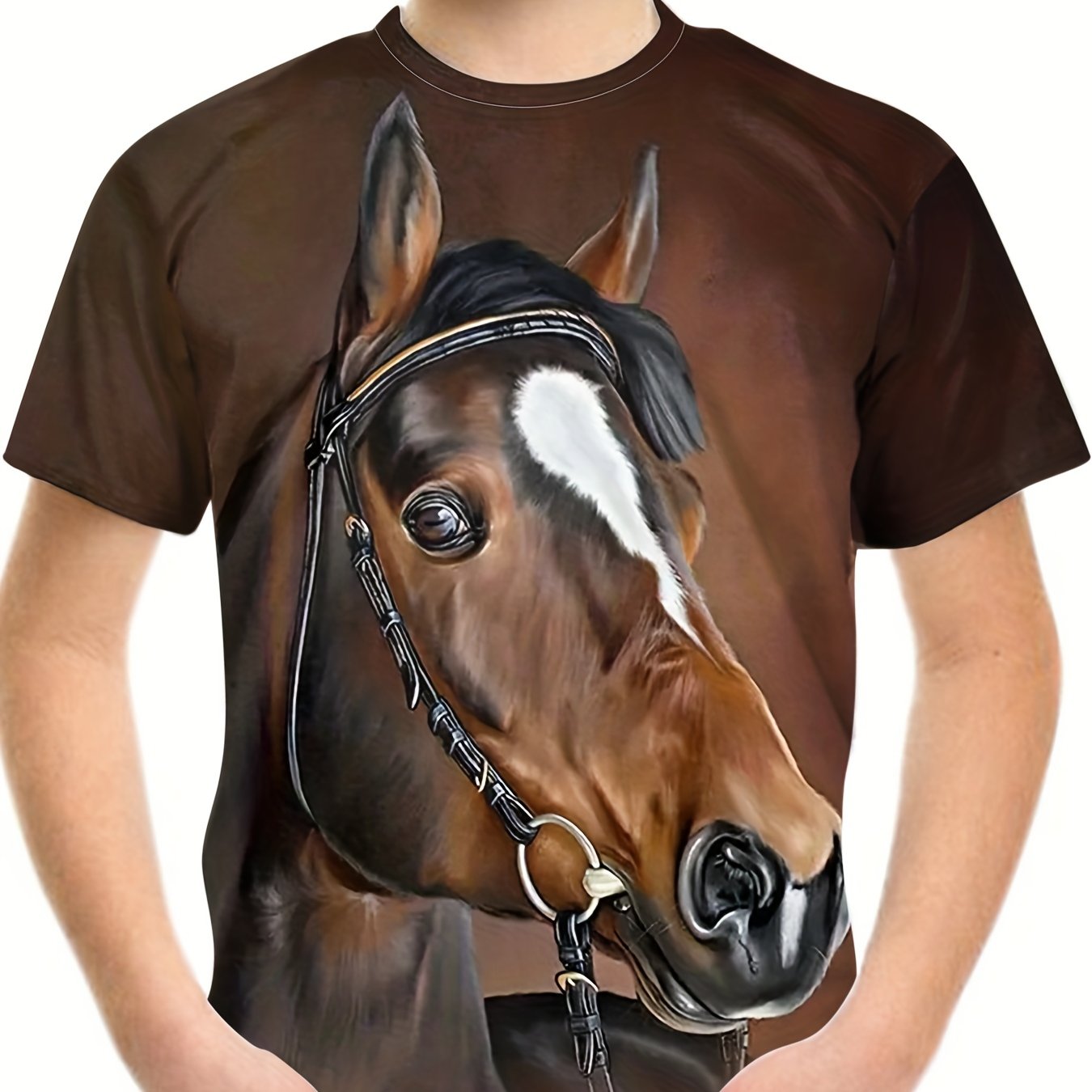 Boy's Horse Graphic T shirt Casual Slightly Stretch Breathable Tee