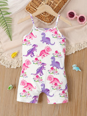 Toddler Girls Cami Romper Jumpsuit for Beach Vacation