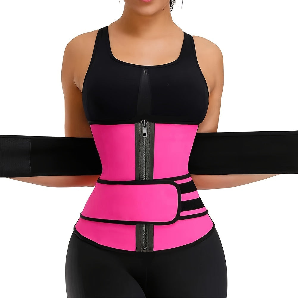 Zipper Waist Trainer Tummy Control Slim Belt Cincher Women's Shapewear