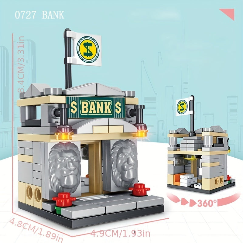 Stackable Building Blocks Toy Set for Kids, City Street View