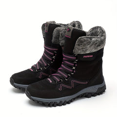 Women's Snow Boots Non Slip Wear Resistant High Tube Hiking Comfortable Boots