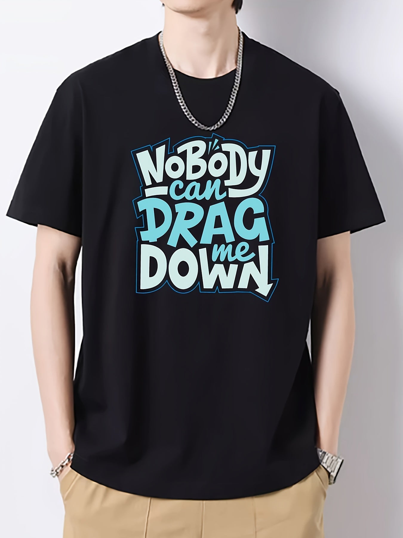 Men's Slim Fit Print Top Short Sleeve T-shirt