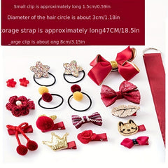 18pcs Baby Girls Hair Accessories Set for Birthday Holiday Gift
