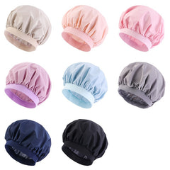 Waterproof Reusable Women's Shower Cap Double Hair Cap PEVA Lined