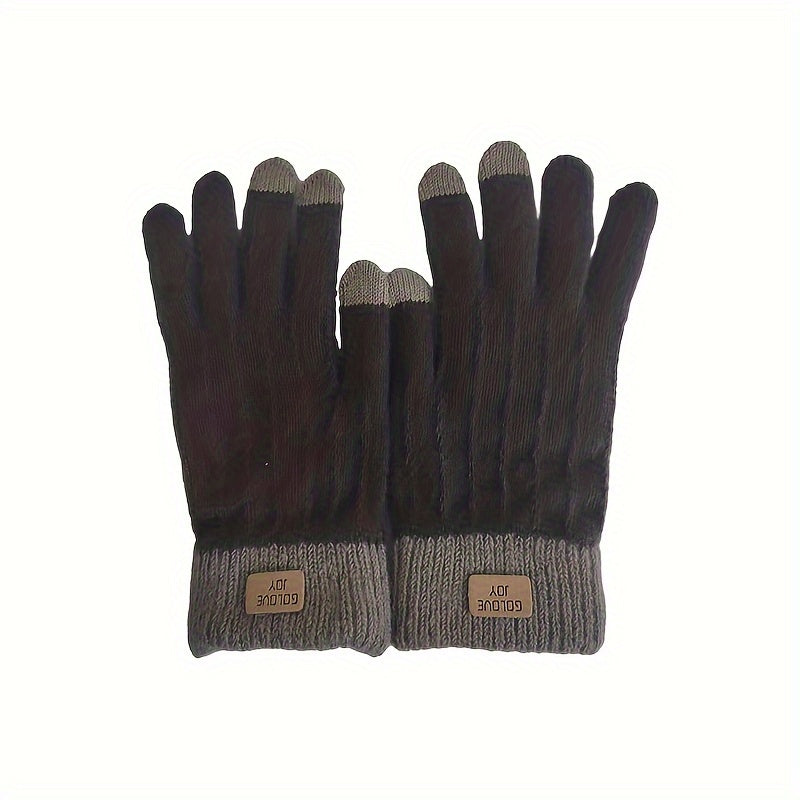 Stretch Knitted Full Finger Touch Screen Gloves