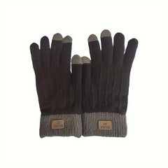 Stretch Knitted Full Finger Touch Screen Gloves