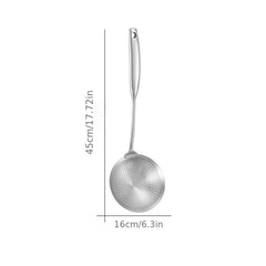 304 Stainless Steel Large Colander Skimmer Ladle Pasta Food Strainer Spoon