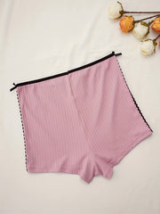 Soft & Comfy Bow Tie Sleep Bottoms Elastic Waistband Shorts