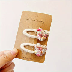 1pair Love Small Hairpin Or Head Rope