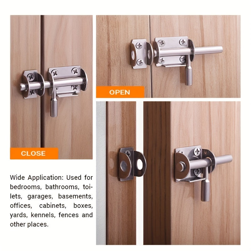 Stainless Steel Sliding Door Barrel Bolt Lock Safety Anti-theft Guard