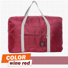 Foldable Travel Polyester Storage Bag Large Capacity Zipper Luggage