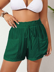 Paperbag Waist Wide Leg Shorts