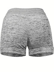 Sun Salt Sand Print Drawstring Shorts for Women