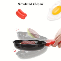 Kitchen Play House Pretend Cooking Toy with Utensils for Girls Boys