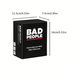 Drunk BAD People Basic Party Games Card For Men WomenHalloween