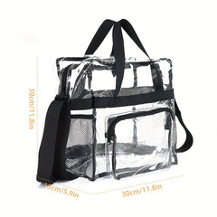 Large Capacity Transparent Tote Bag PVC Waterproof Travel Bag