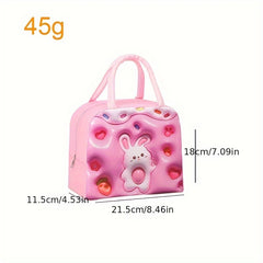 3D Cartoon Pattern Lunch Box Bag Insulated Portable Bag