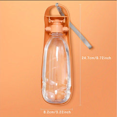 Portable Pet Dog Water Bottle Foldable Bowl Puppy Outdoor Drinking Bottle