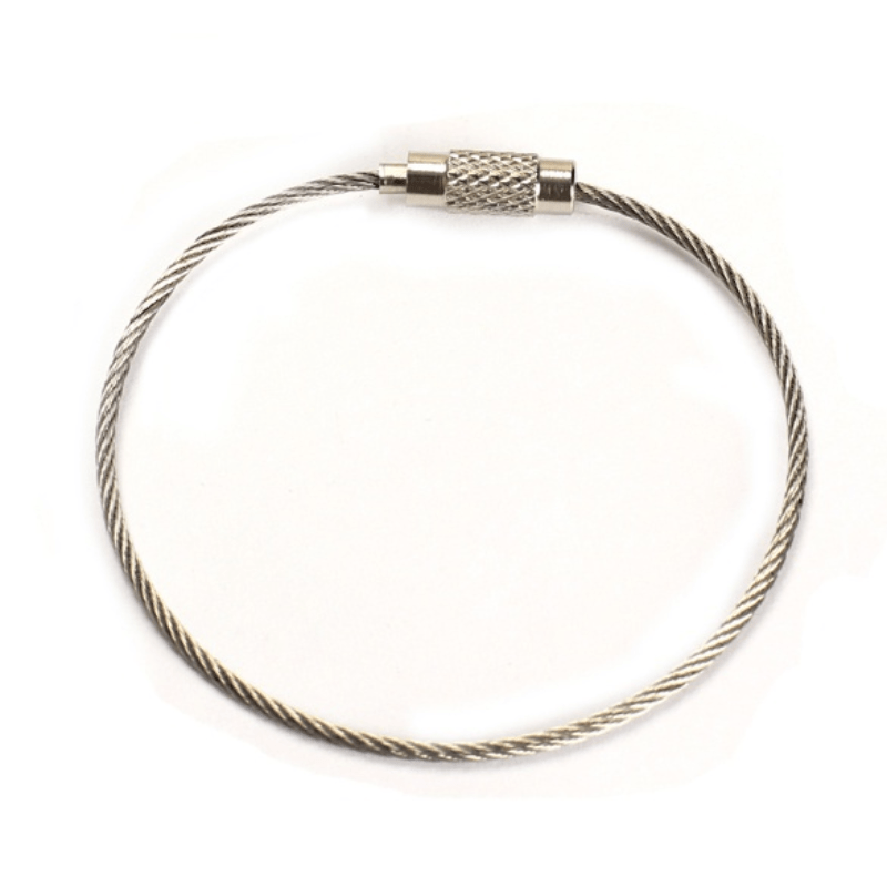 3pcs Stainless Steel Keychain Cable for Outdoor Hiking