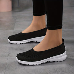 Women's Knitted Sock Sneakers Breathable Slip On Walking Shoes