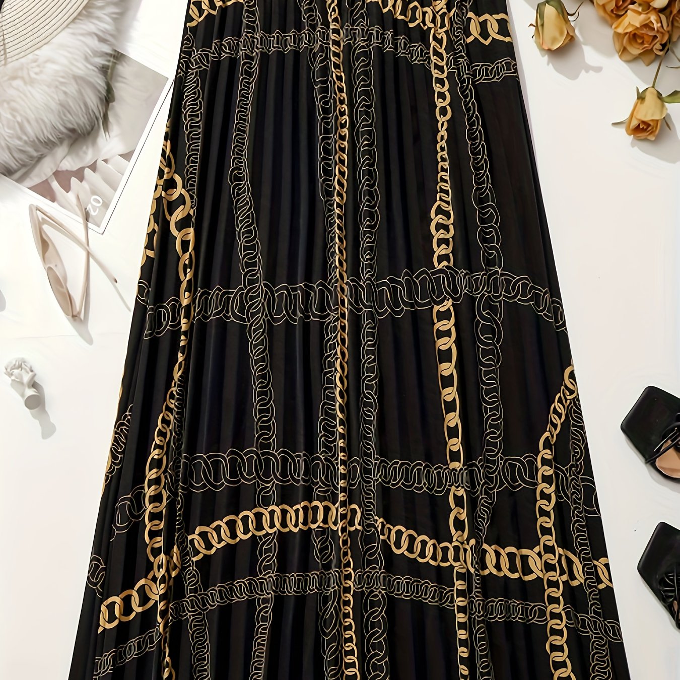 Women's Baroque Print Maxi Skirt