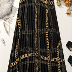 Women's Baroque Print Maxi Skirt