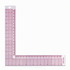 Red 90 Degree Clothing Pattern Making Ruler Sewing Accessories