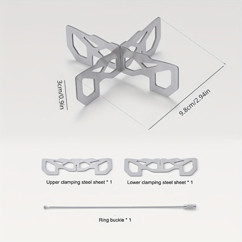 Stainless Steel Alcohol Stove Bracket Support Stand for Camping