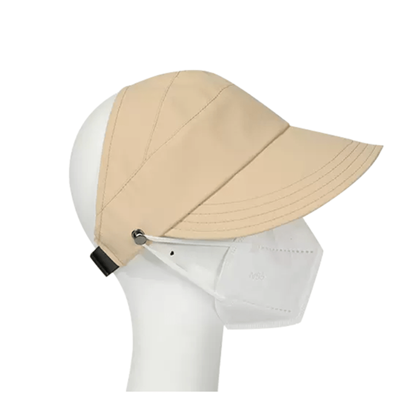 Women's Ponytail Visor Hat Quick Drying Wide Brim Sun Hat
