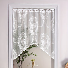 Sweet Lace Small Flower Window Mantle Curtain
