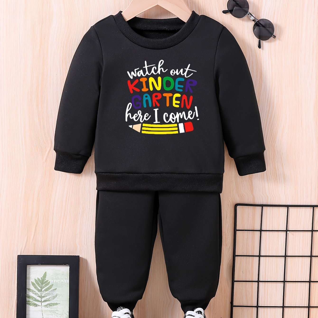 Baby Letter Print Outfit Long Sleeve Set