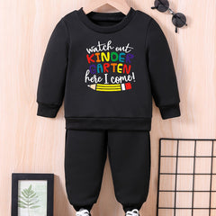 Baby Letter Print Outfit Long Sleeve Set