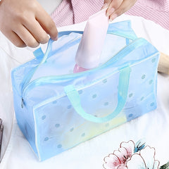 Waterproof Travel Toiletry Bag Flower Pattern Cosmetic Pouch