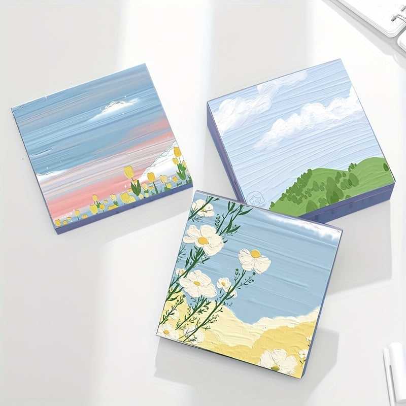 Convenience Landscape Stickers Set Office Student Memo Stationery 5 Styles