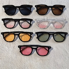 Gradient Brown Blush Frame Sunglasses with Glasses Box