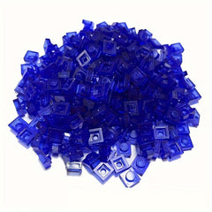 100pcs Transparent 1X1 Dot Thin Brick Small Particles Building Blocks