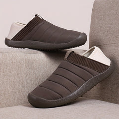 Men's Plush Cozy House Slippers Anti skid Winter Shoes