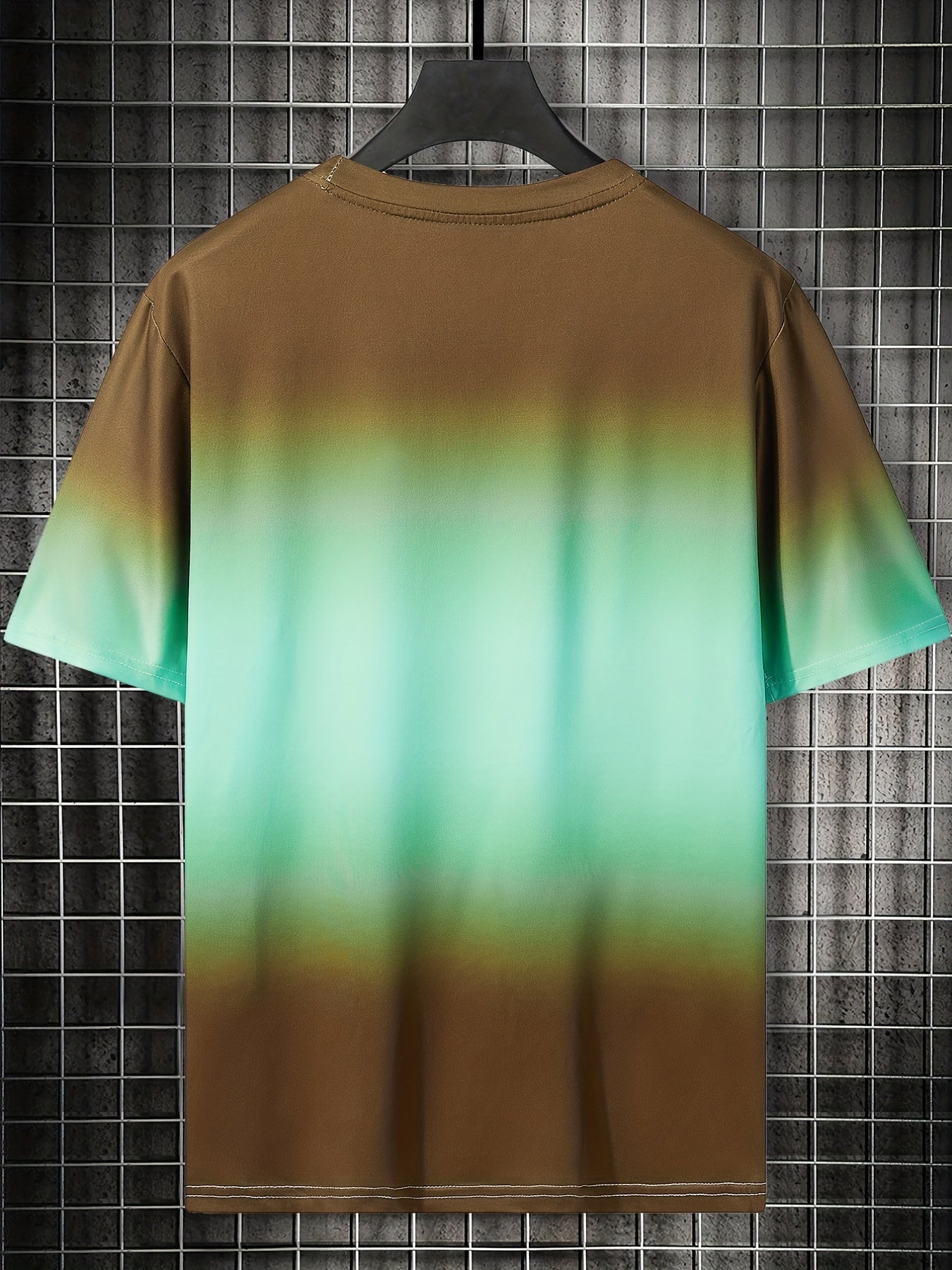 Men's Ombre Short Sleeve T Shirt Comfy Loose Tees