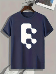 Pattern Print Men's Sports T-shirt Graphic Tee Summer Outdoor Clothes