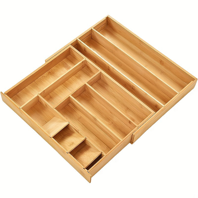 Tableware Storage Box Drawer Expandable Silver Tray Storage Box
