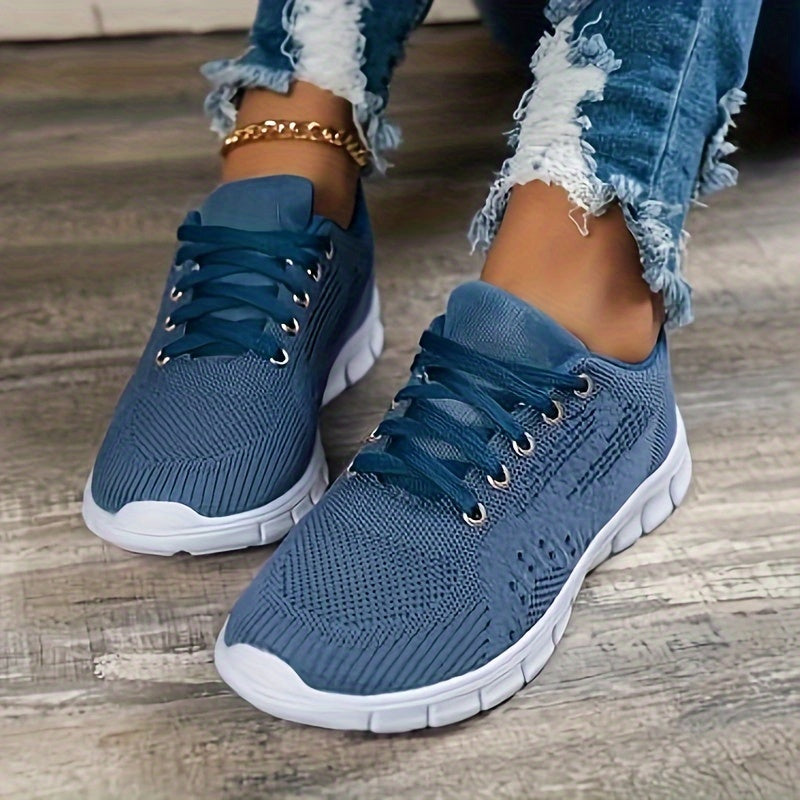 Women's Lightweight Mesh Sneakers Lace-up Athletic Shoes