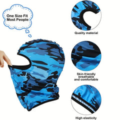 UV Protection Balaclava Hat Camouflage Ski Mask Outdoor Sun Protection Hat