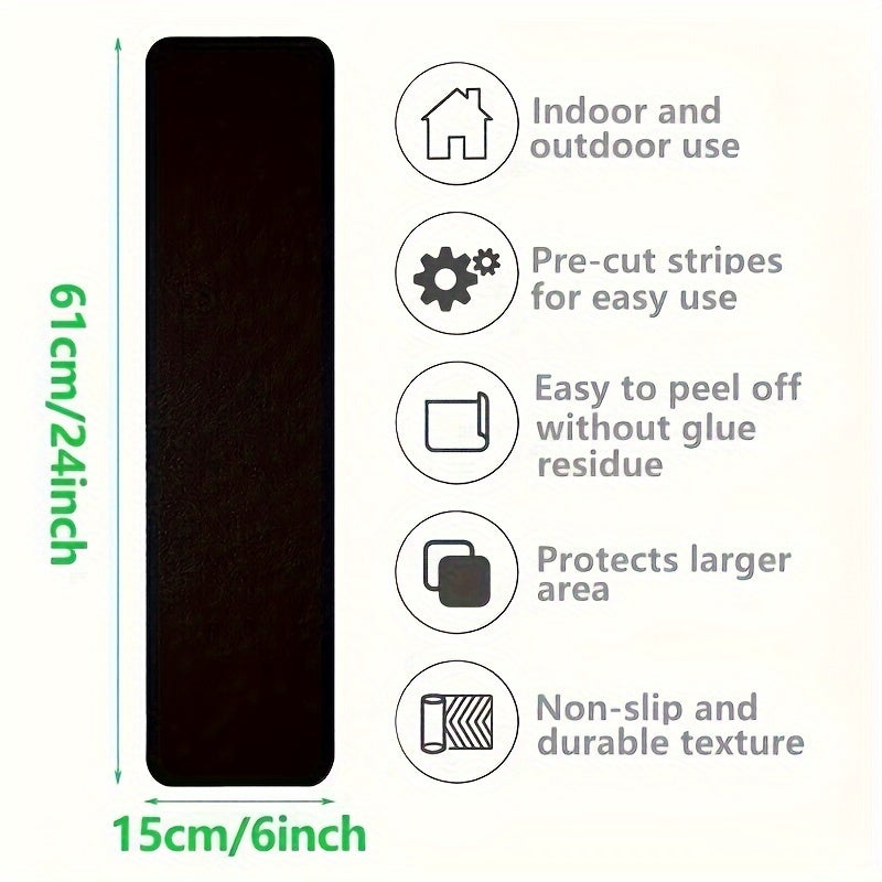 2pcs Non Slip Stair Treads Outdoor Tape For Safety & Stability