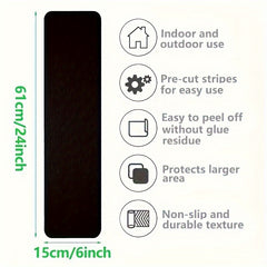 2pcs Non Slip Stair Treads Outdoor Tape For Safety & Stability