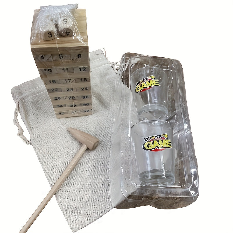 Stacking Wine Glasses Set Drinking Game Bar Game Stacking Party Game