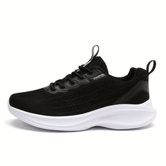Women's Breathable Knit Sneakers Low Top Lace Up Shoes